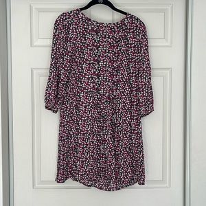 Boden Spotted Dress - Pink and Navy